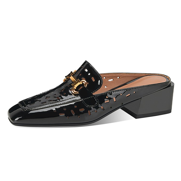 20210502115122860202105021151228607_750.jpg Women's Low Heel Square Heel Closed Toe Slippers with Buckle and Metal Decoration