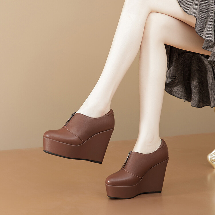20231008762721041_750.jpg Women's Fashion Flat Shoes in Genuine Leather with Rubber Sole
