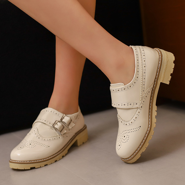 Women's Minimalist Round Toe Chunky Mid Heel Slip-On Shoes Summer 2025